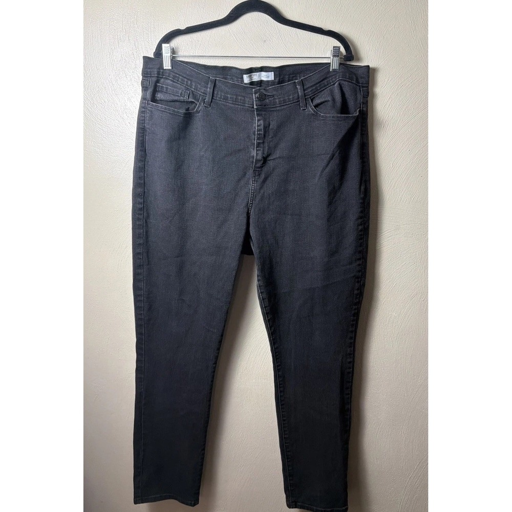 Women's Levi's Gray Denim Dark Wash Super Skinny Jeans High Rise Stretch 20W